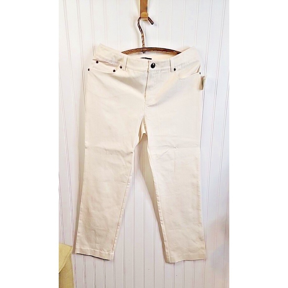 E39 By Eric Jeans Womens 14 Straight Leg Red Denim Pockets Cotton Casual‎ New